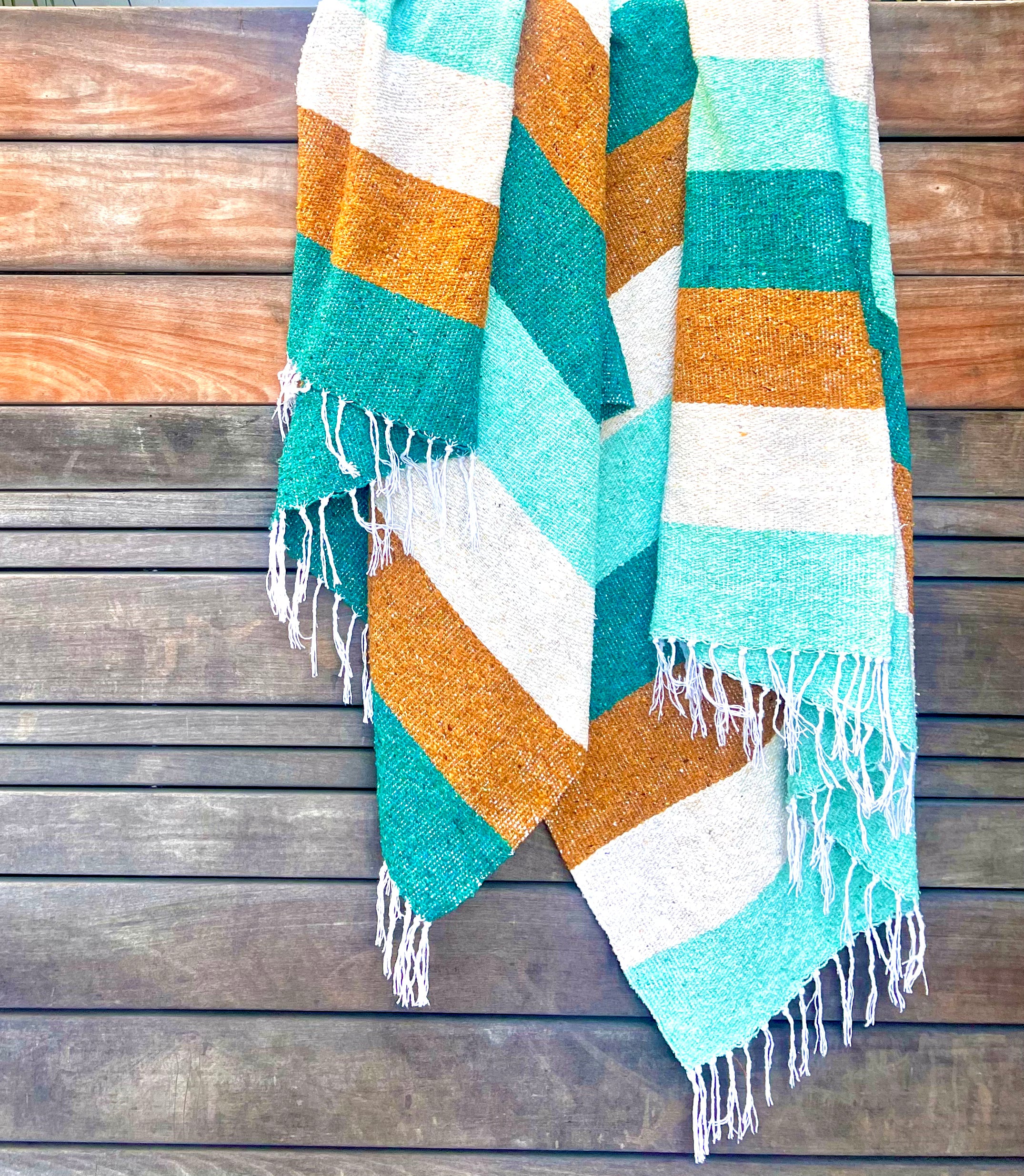 browns stripe - orange stripe, Throw Blanket