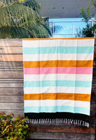 Ohana Throw Blanket - Handwoven - Beach Towel - Mexican Blanket