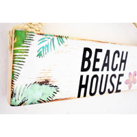 Beach House Sign Sign - Hawaiian & Tropical - Wood Sign