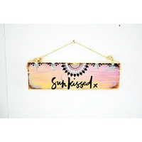 Sunkissed Beach Sign - Beach & Trendy- Wood Sign